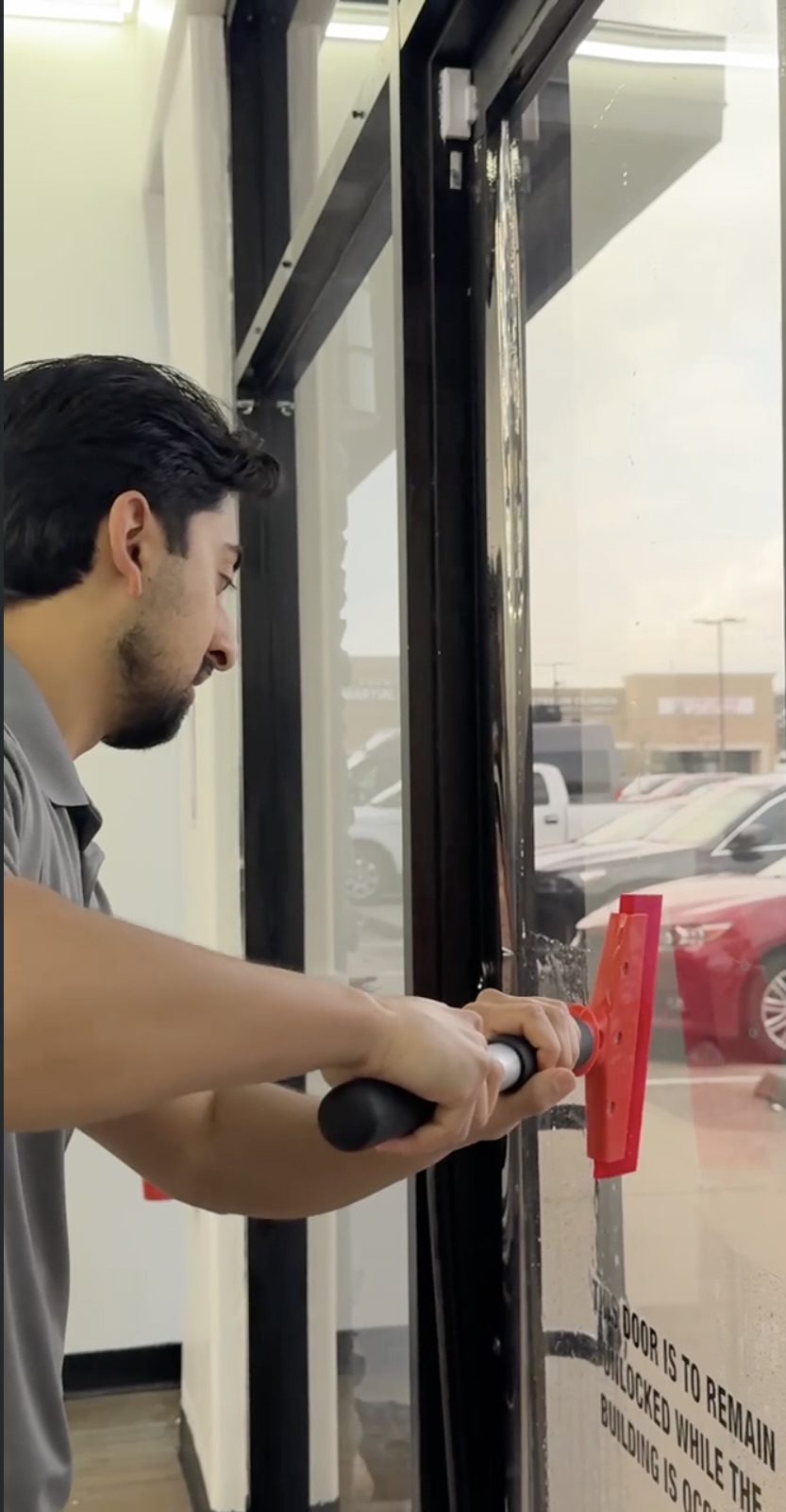 Danial installing window tint